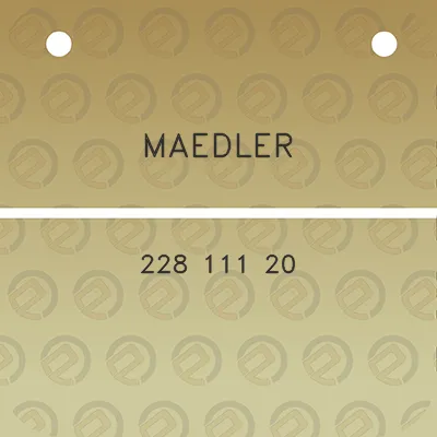 maedler-228-111-20