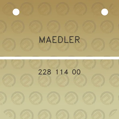 maedler-228-114-00