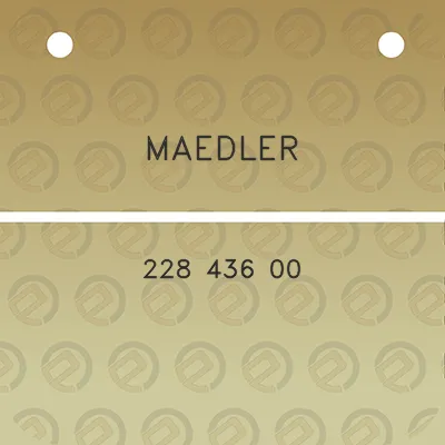 maedler-228-436-00