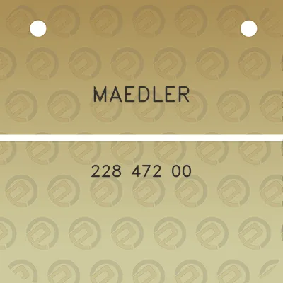 maedler-228-472-00