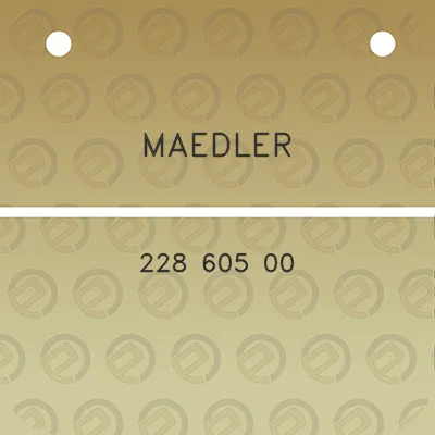 maedler-228-605-00