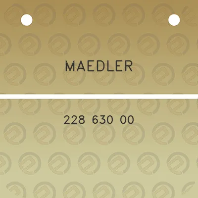 maedler-228-630-00