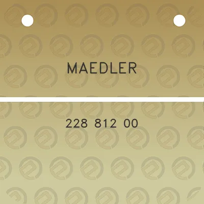 maedler-228-812-00