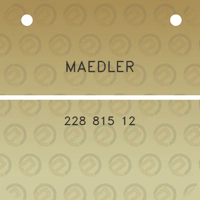 maedler-228-815-12