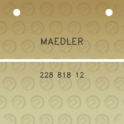 maedler-228-818-12