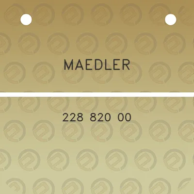 maedler-228-820-00