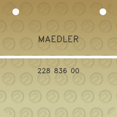 maedler-228-836-00