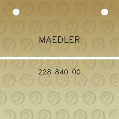 maedler-228-840-00