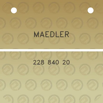 maedler-228-840-20