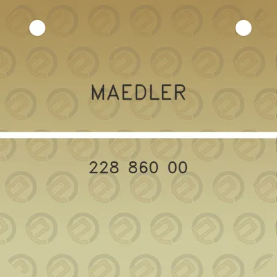 maedler-228-860-00