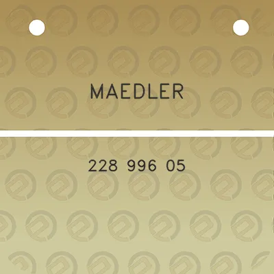 maedler-228-996-05