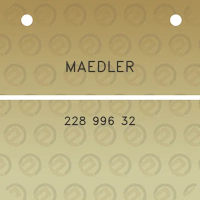 maedler-228-996-32