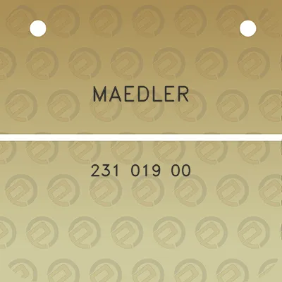 maedler-231-019-00