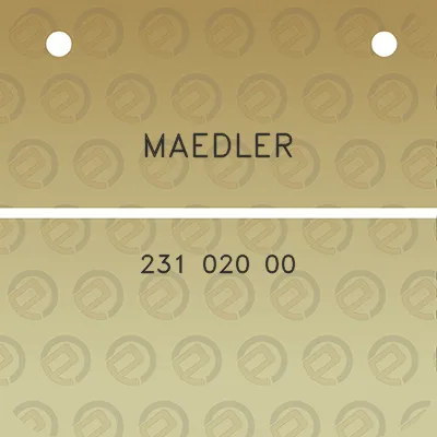 maedler-231-020-00