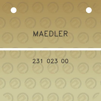 maedler-231-023-00