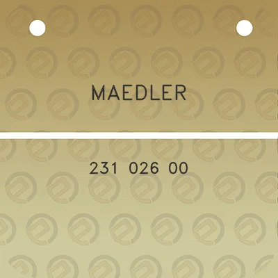 maedler-231-026-00