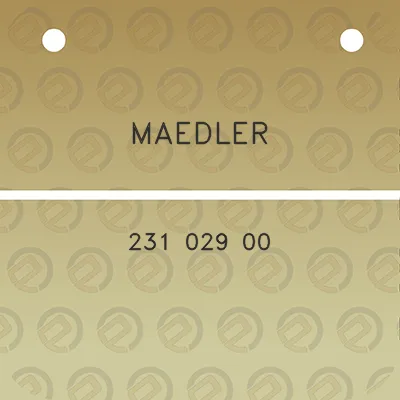 maedler-231-029-00