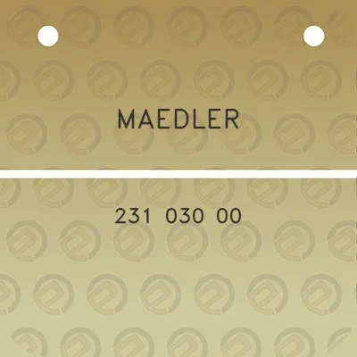 maedler-231-030-00