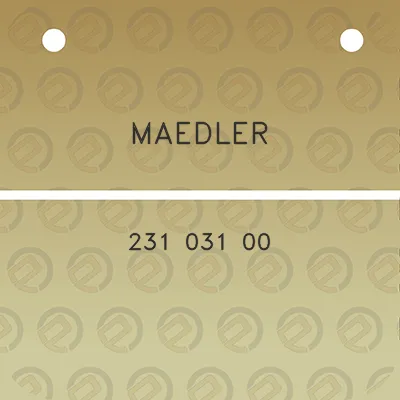 maedler-231-031-00