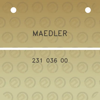 maedler-231-036-00