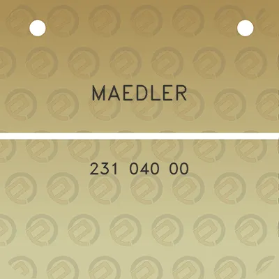 maedler-231-040-00