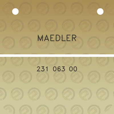 maedler-231-063-00