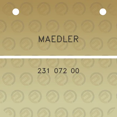 maedler-231-072-00