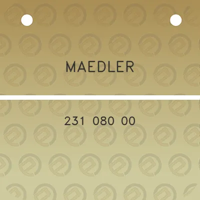 maedler-231-080-00