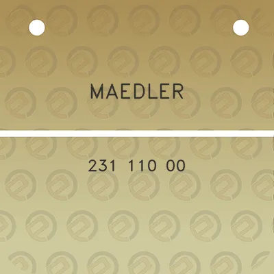 maedler-231-110-00