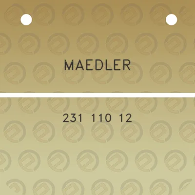 maedler-231-110-12