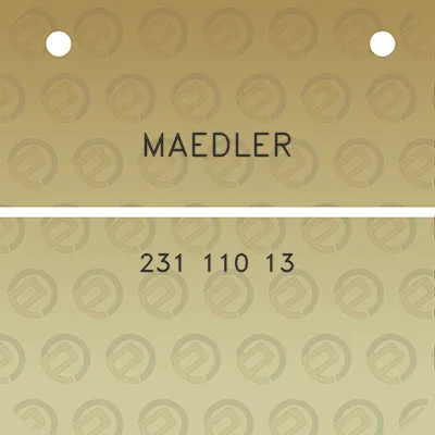 maedler-231-110-13