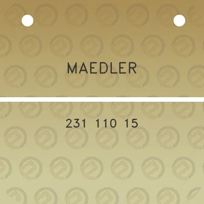 maedler-231-110-15