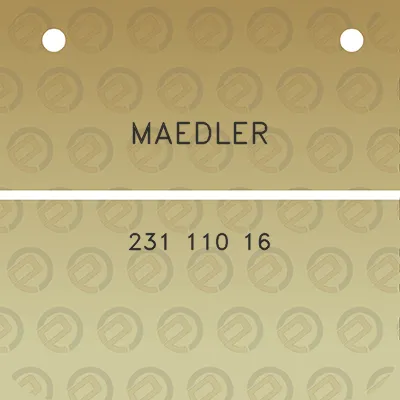 maedler-231-110-16