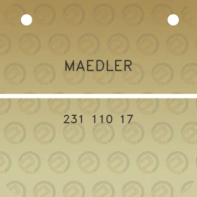 maedler-231-110-17