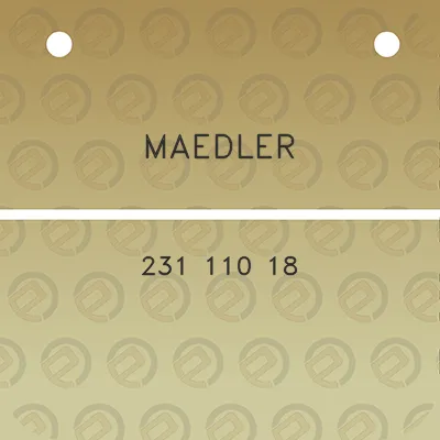 maedler-231-110-18