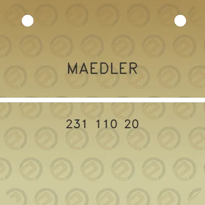 maedler-231-110-20