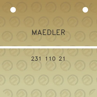 maedler-231-110-21