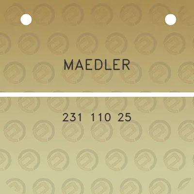 maedler-231-110-25