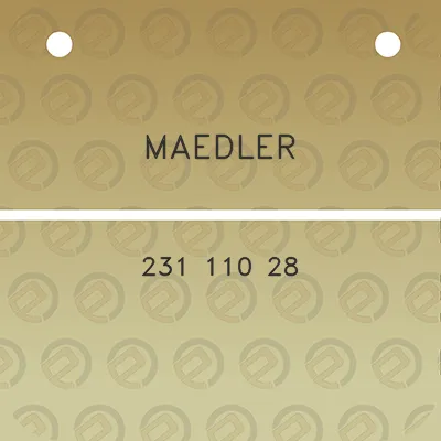 maedler-231-110-28