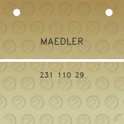 maedler-231-110-29