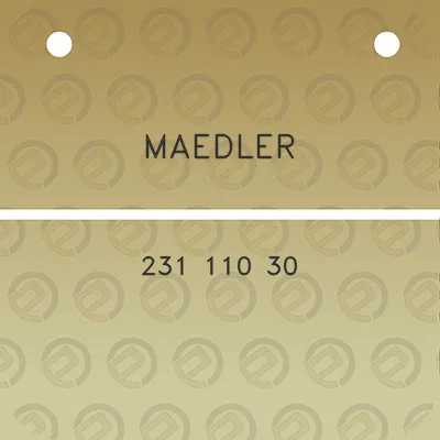 maedler-231-110-30