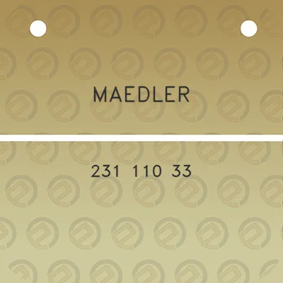 maedler-231-110-33