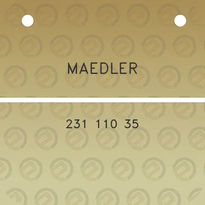 maedler-231-110-35