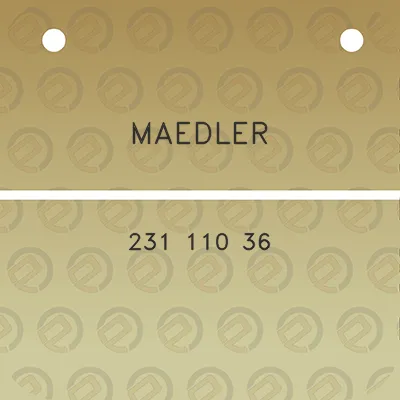 maedler-231-110-36