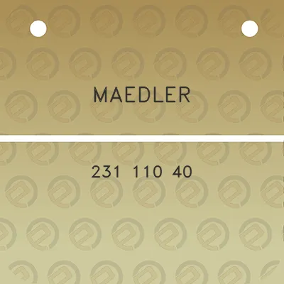 maedler-231-110-40