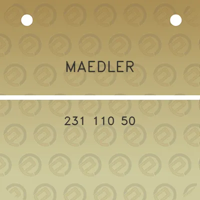 maedler-231-110-50