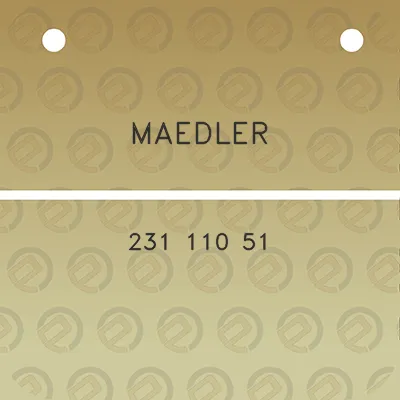 maedler-231-110-51