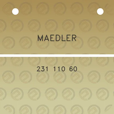 maedler-231-110-60