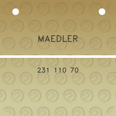 maedler-231-110-70