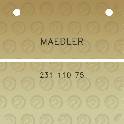 maedler-231-110-75